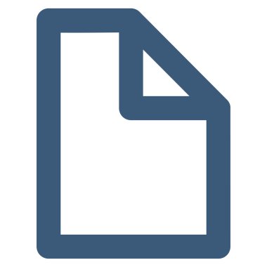 Belge sayfa kontur glif simgesini