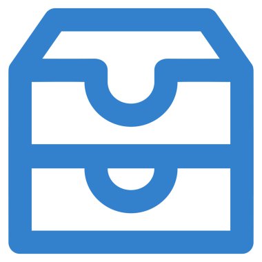 Hesap kutuları kontur glif simgesini