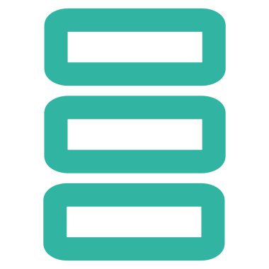 Veritabanı kontur glif simgesini