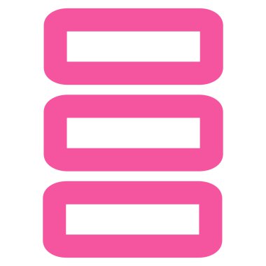 Veritabanı kontur glif simgesini