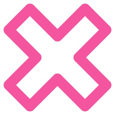 X-Cross kontur glif simgesini silmek