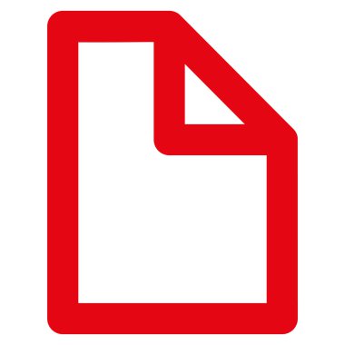 Belge sayfa kontur glif simgesini