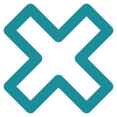 X-Cross kontur glif simgesini silmek