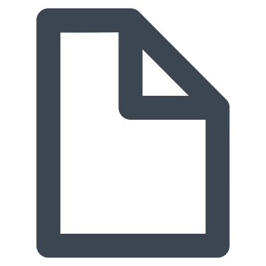 Belge sayfa kontur glif simgesini