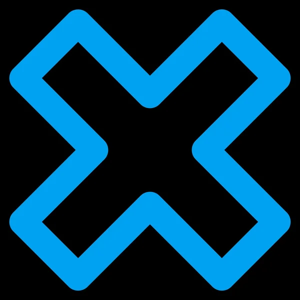 Elimina icona glyph con tratto X-Cross — Foto Stock