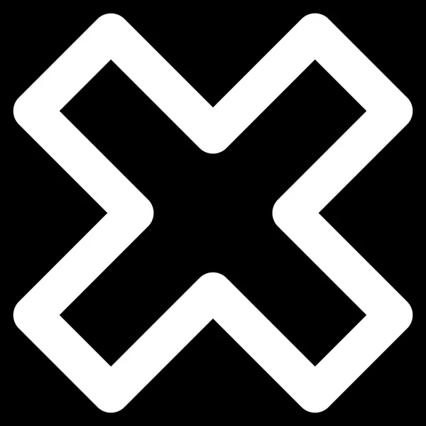 Удалить иконку X-Cross Stroke Glyph — стоковое фото