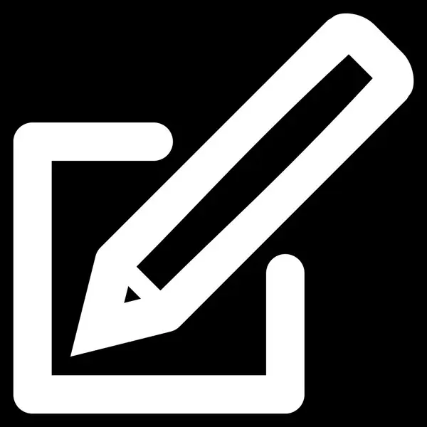 Het symbool van de Glyph van de lijn van het Document bewerken — Stockfoto