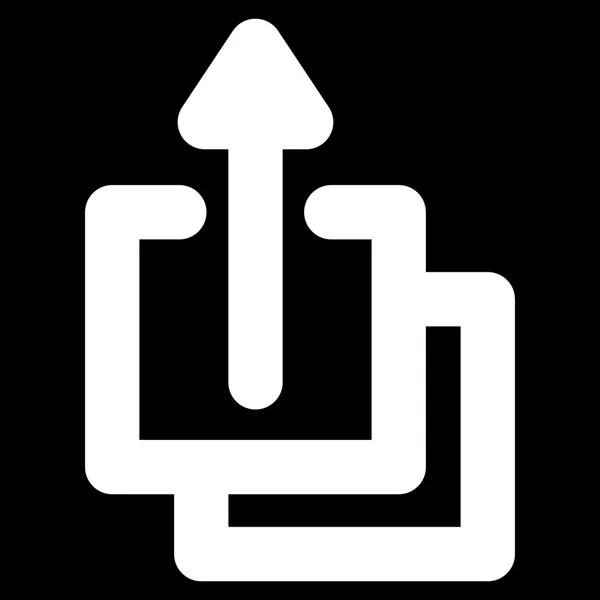 Hochladen von Glyphen-Symbol — Stockfoto