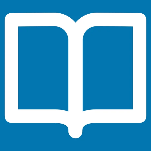 Open Book Stroke Glyph Icon — Stock Photo, Image