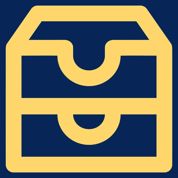 Kontokästen streicheln Glyphen-Symbol — Stockfoto