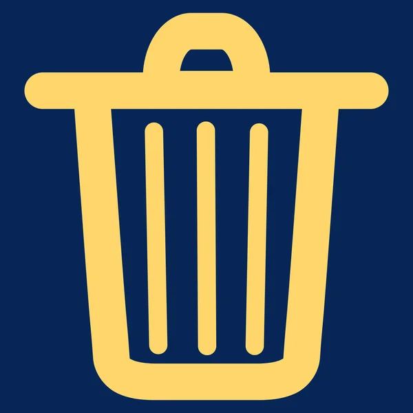 Trash Can Stroke Glyph Icon — Stock Photo, Image