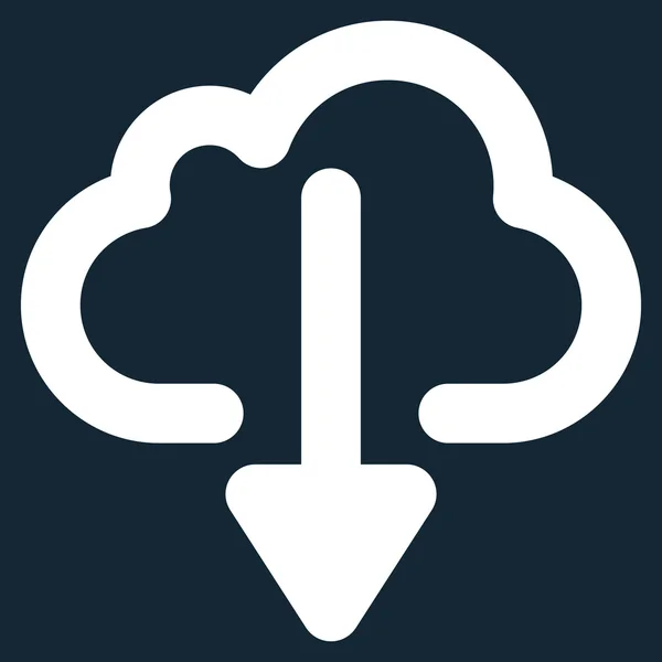 Cloud Download Stroke Glyph Icon — Stock Photo, Image