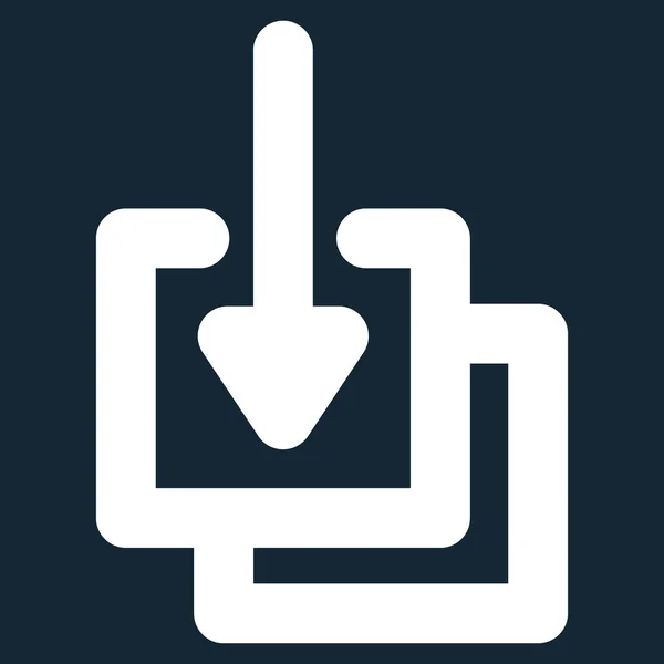 Downloads Stroke Glyph Icon — Stock Photo, Image