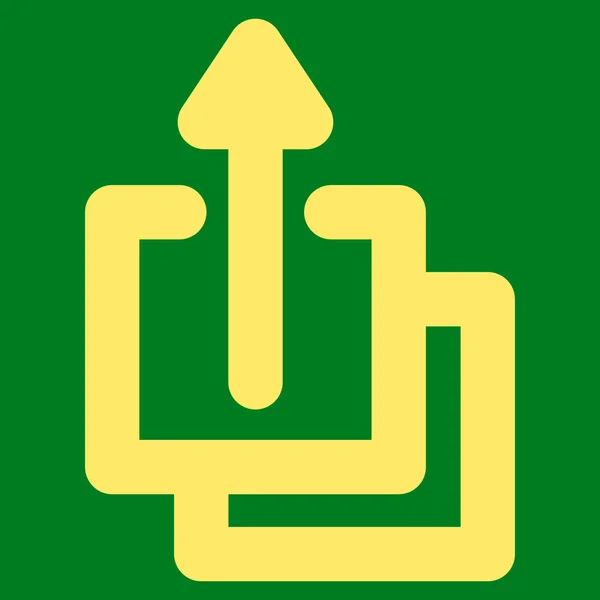 Upload beroerte Glyph pictogram — Stockfoto