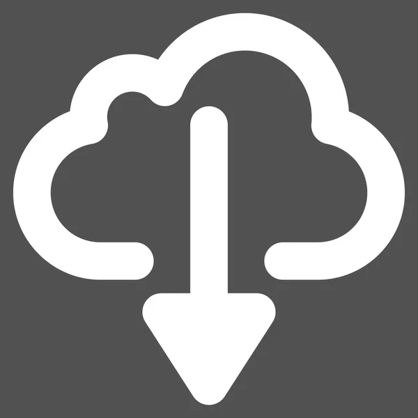 Scarica cloud Stroke Icona Glyph — Foto Stock