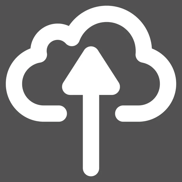 Ikona chmury Upload obrysu glifu — Zdjęcie stockowe