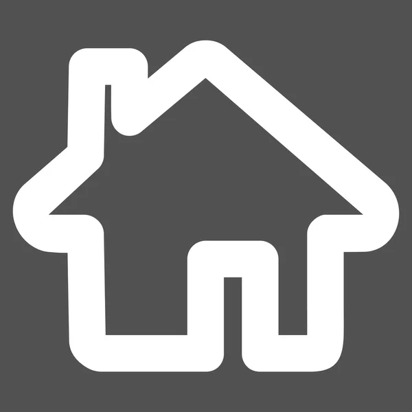 Glyphen-Ikone zu Hause — Stockfoto
