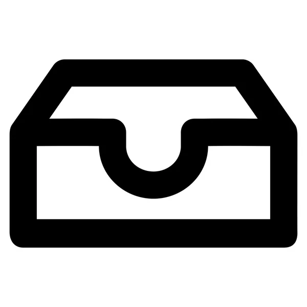 Account Box Stroke Glyph Icon — Stock Photo, Image