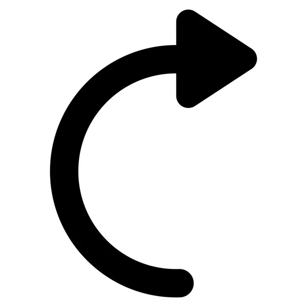Rotate Cw Stroke Glyph Icon — Stock Photo, Image