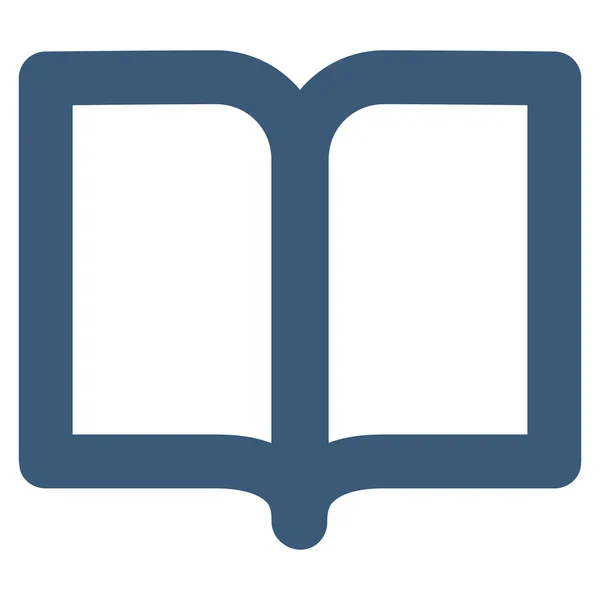 Open Book Stroke Glyph Icon — Stock Photo, Image