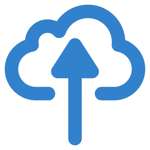 Icona Glyph Icona Carica traccia cloud — Foto Stock