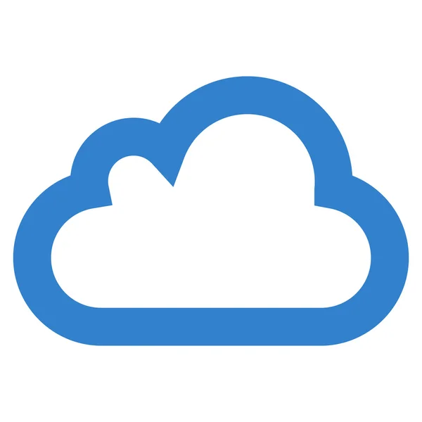 Glyphen-Symbol für Wolkenschlag — Stockfoto