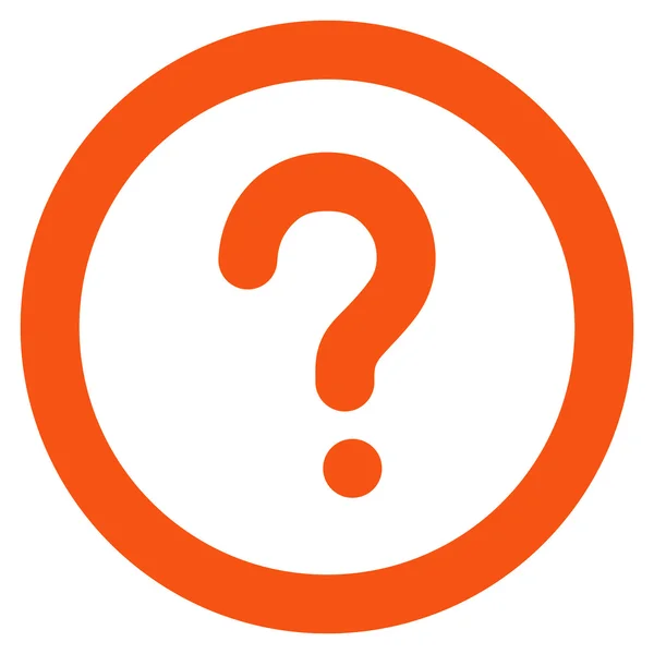Question Stroke Glyph Icon — Stock Photo, Image