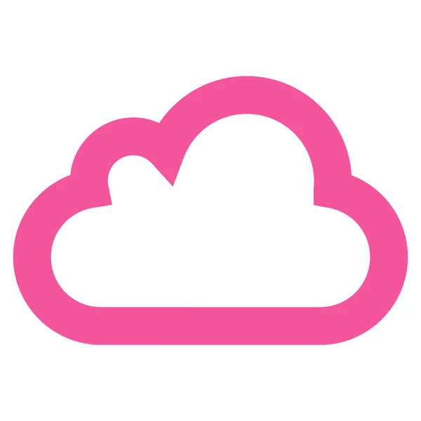 Cloud lijn Glyph pictogram — Stockfoto