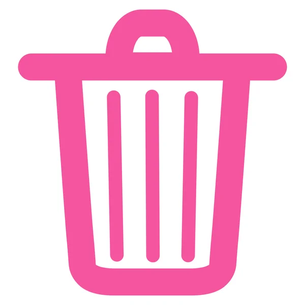 Trash Can Stroke Glyph Icon — Stock Photo, Image
