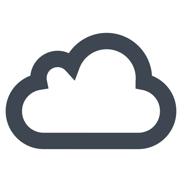 Felhő Stroke karakterjel ikon — Stock Fotó