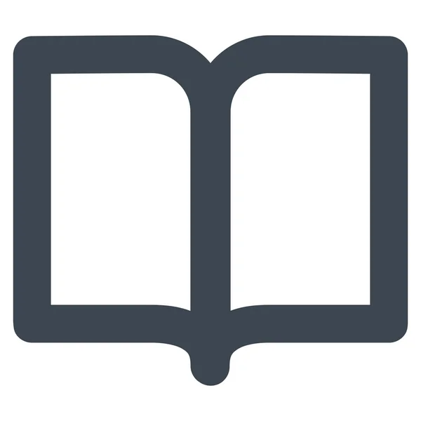 Icono de glifo de golpe de libro abierto —  Fotos de Stock