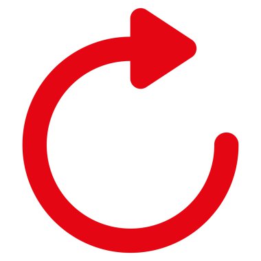 Döndür sağ kontur vektör simgesi