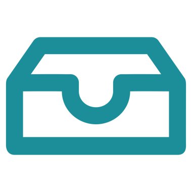 Hesabı kutusunda kontur vektör simgesi