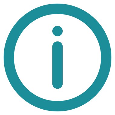 Bilgi kontur vektör simgesi