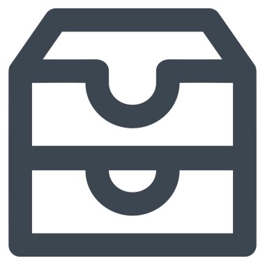 Hesap kutuları kontur vektör simgesi