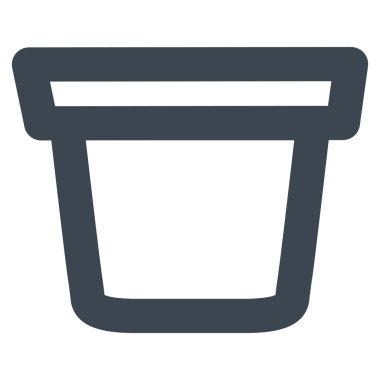 Kova kontur vektör simgesi