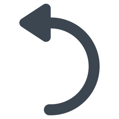 CCW kontur vektör simgesini Döndür