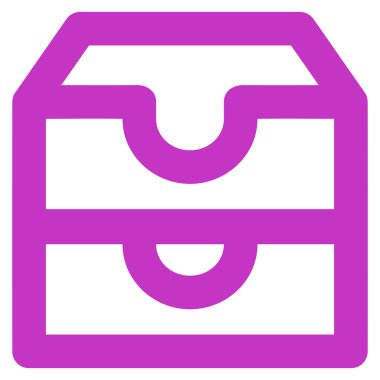 Hesap kutuları kontur vektör simgesi