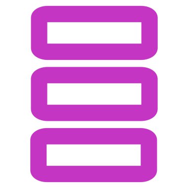 Veritabanı kontur vektör simgesi