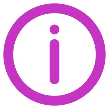 Bilgi kontur vektör simgesi