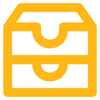 Hesap kutuları kontur vektör simgesi