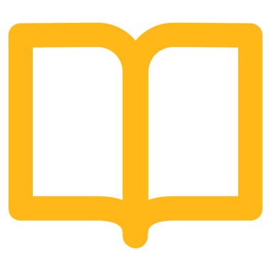 Açık kitap inme vektör simgesi