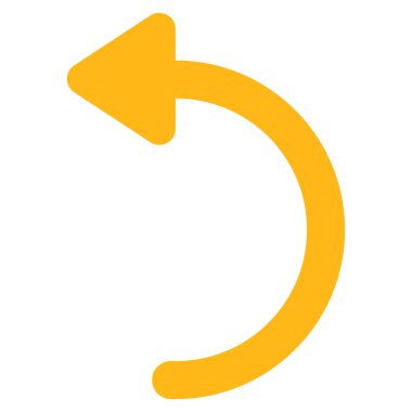 CCW kontur vektör simgesini Döndür