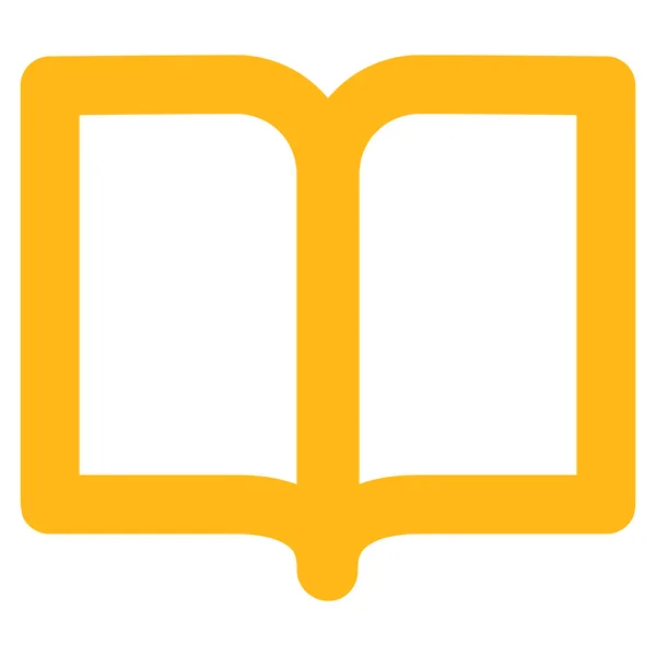 Open Book Stroke Vector Icon — Stock Vector