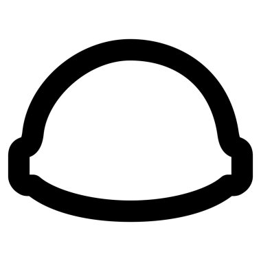 Oluşturucu kask kontur vektör simgesi