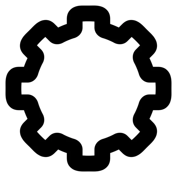 Zahnradhub-Vektor-Symbol — Stockvektor