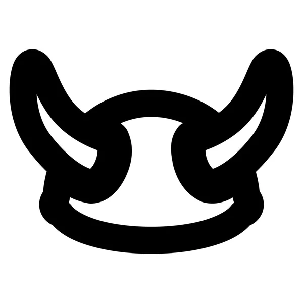 Viking Helmet udar wektor ikona — Wektor stockowy