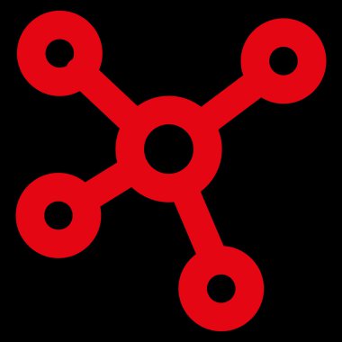 İlişkiler kontur glif simgesini