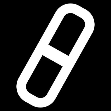 Hap kontur glif simgesini