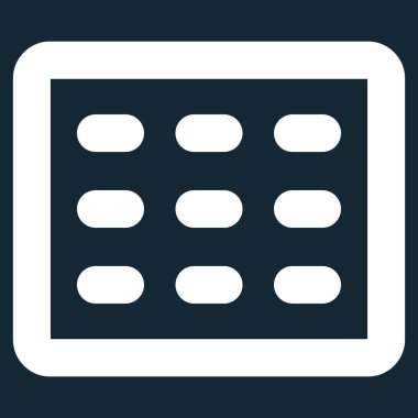 Tablo Kılavuz kontur glif simgesini